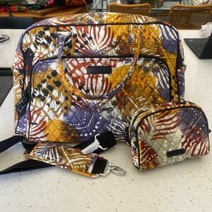 NWOT Vera Bradley Weekender and Make up Bag